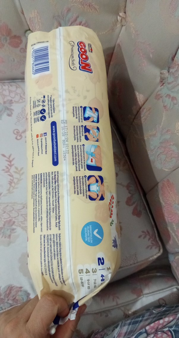 GOO.N Premium Soft Bebek Bezi 4-8 KG, 46 Adet - Görsel 2