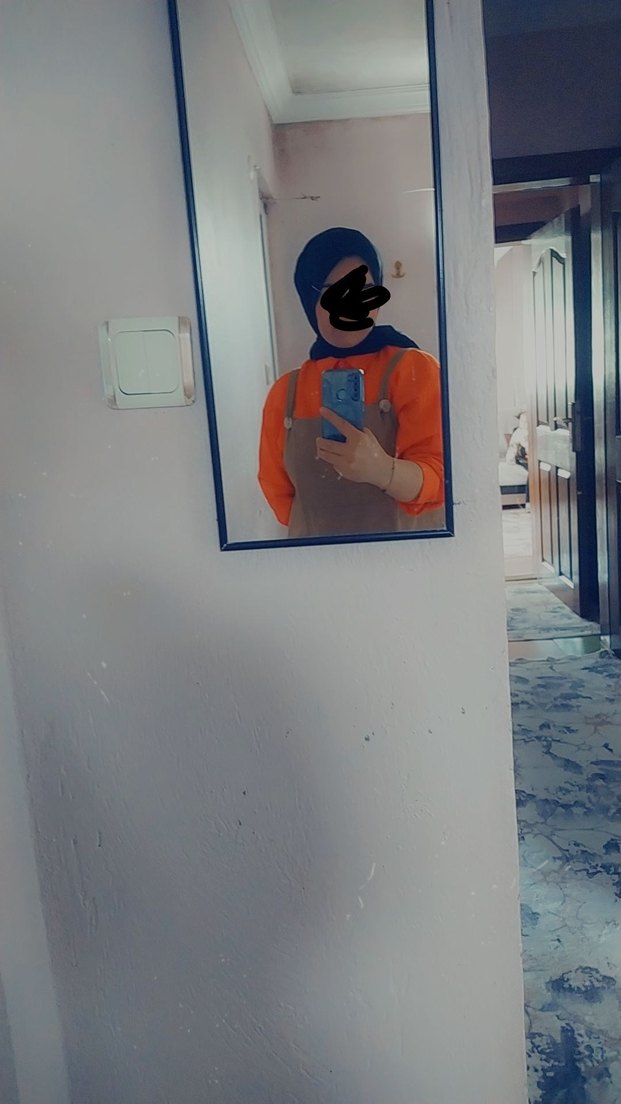 Camel Renkli  elbise - Görsel 2