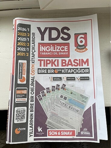 İNFORMAL YAYINLARI YDS ÇIKMIŞ SORULAR DENEMELERİ