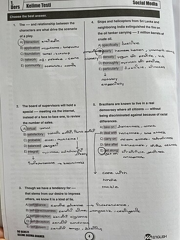 YDS / YÖKDİL / YKS DİL