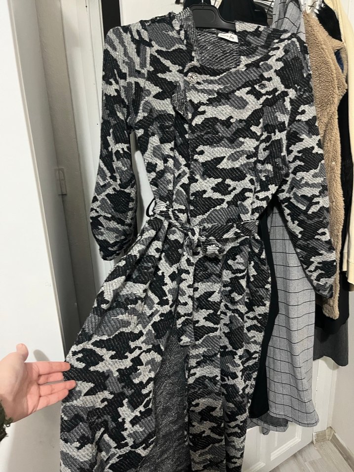 Kamuflaj Desenli Gri trenç - Görsel 2