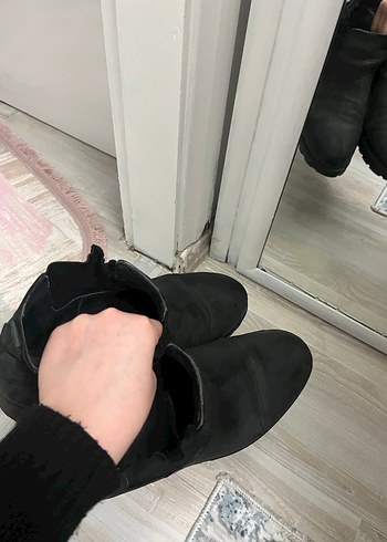 Siyah Deri erkek Bot - Görsel 3