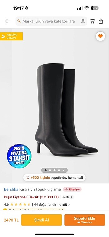 Bershka Çizme