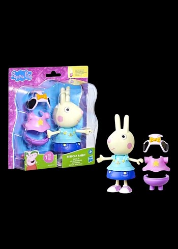 Beden Peppa Pig kıyafetli büyük boy orijinal figür seti