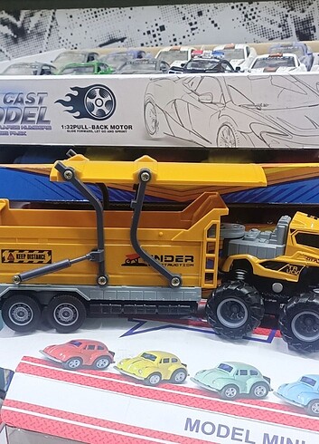 Diecast iş makinesi kamyon sıfır ürün 