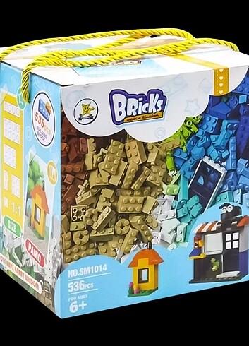 Lego muadil Yapı taşları 536 parça sıfır kutulu 