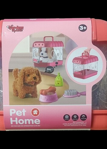 Diğer Sesli ışıklı hareketli kafesli oyuncak köpek sıfır kutulu