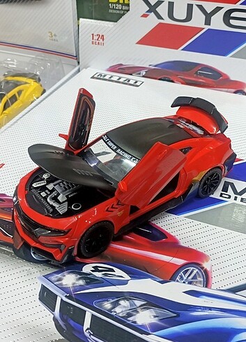 Diecast model araba Camaro sesli ışıklı sıfır ürün 