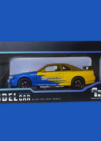 diecast model araba Nissan Skyline GTR sıfır kutulu