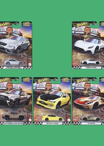Hot wheels premium boulevard 5 li set sıfır kutulu