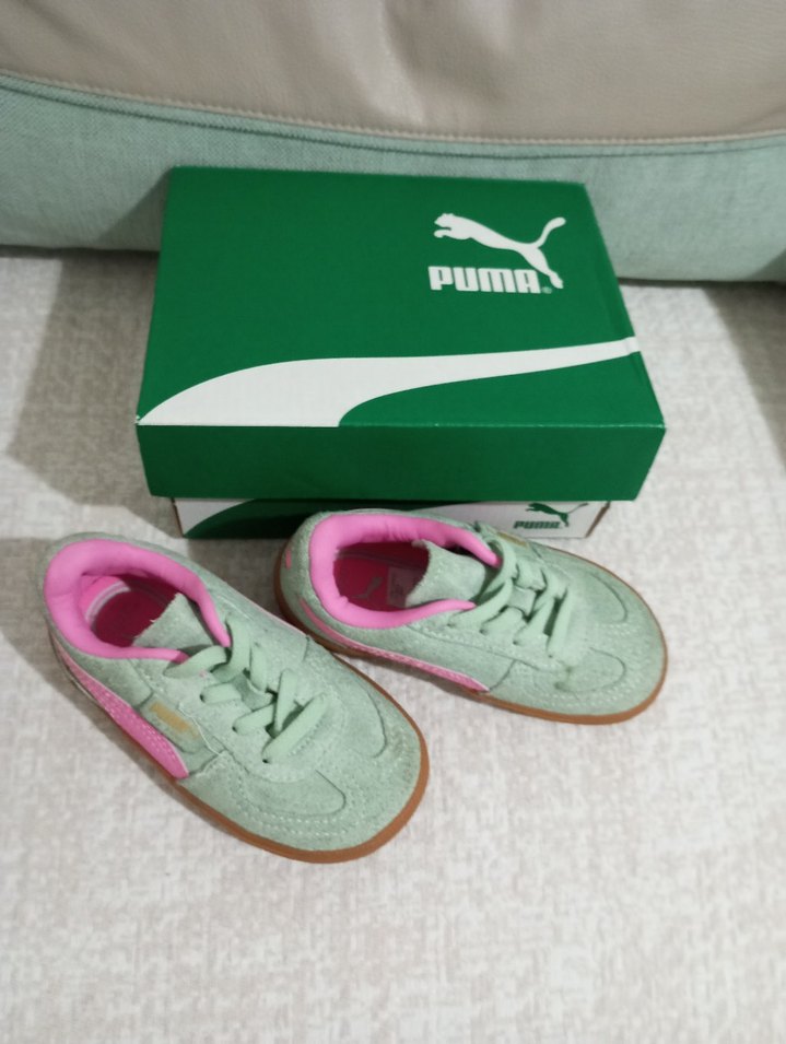 Kız Çock Pembe orijinal Puma Spor Ayakkabı kutusunda gelecek - Görsel 2