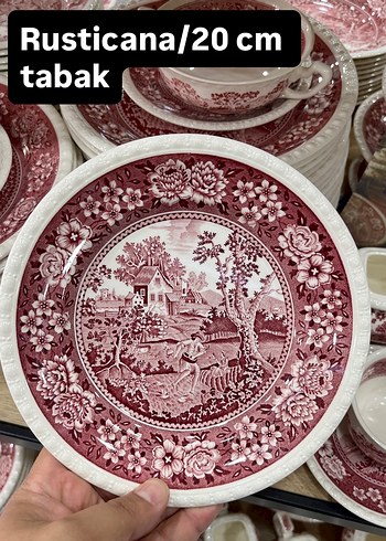 Beden Bordo Desenli Dekoratif Tabak