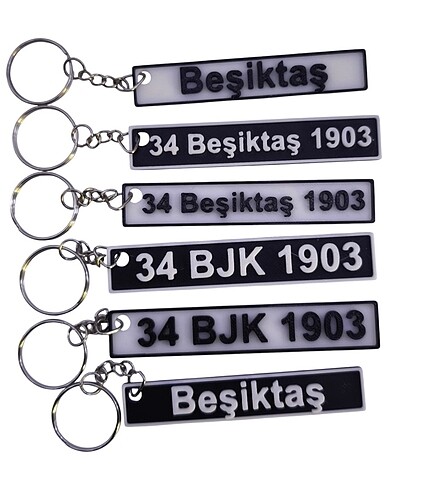3 adet taraftar anahtarlık