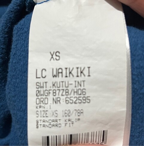 xs Beden mavi Renk LCW sweatshirt
