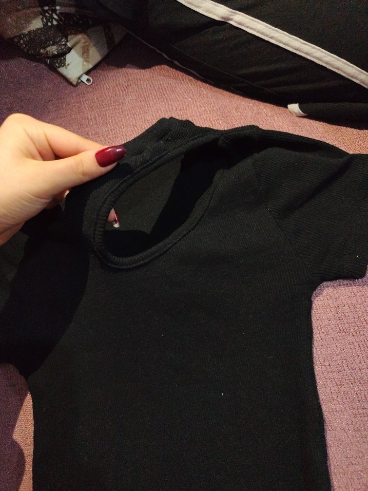 yaka detaylı krop - Görsel 2