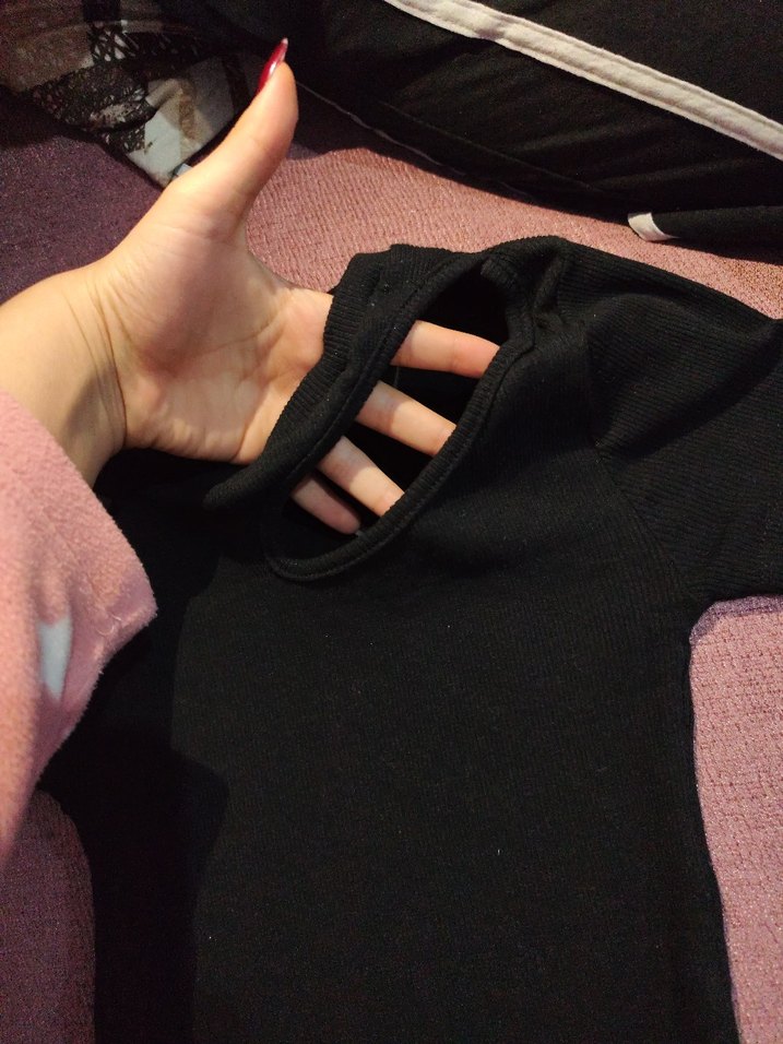 yaka detaylı krop - Görsel 3