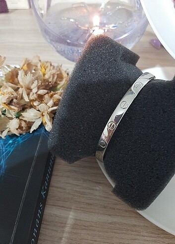 Cartier model kelepçe silver bileklik 