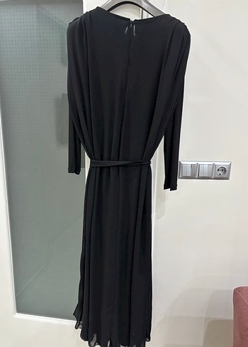 Siyah Uzun Kollu Tül altı pantolon üstü tül tulum - Görsel 7