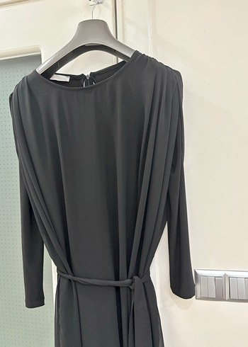 Siyah Uzun Kollu Tül altı pantolon üstü tül tulum - Görsel 3