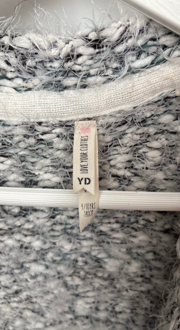 Gri Örgü Salaş Kadın Hırka - Görsel 3