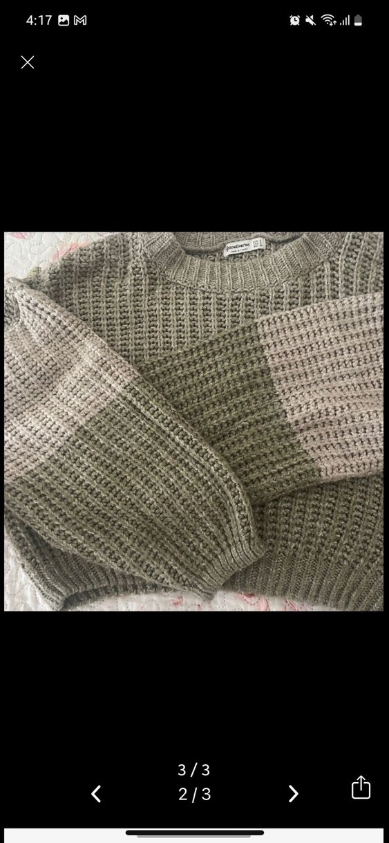 Yeşil Örgü Kadın Triko Kazak - Görsel 2