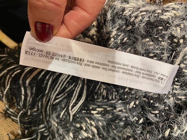 m Beden siyah Renk Zara şık süveter