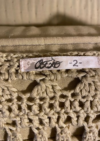 Oxxo Bej Örgü Bohem Kadın Yelek - Görsel 3