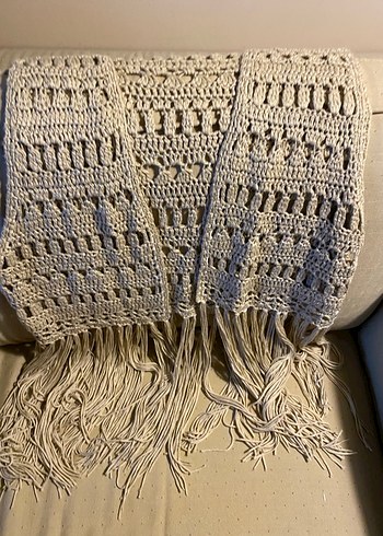 Oxxo Bej Örgü Bohem Kadın Yelek - Görsel 2