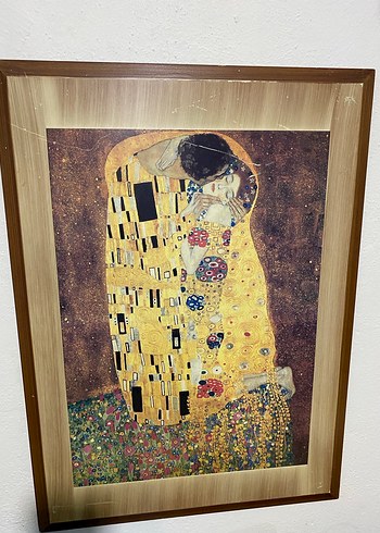 Altın Tonlarında Koyu Renkli Tablo - Görsel 3