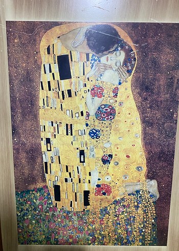 Altın Tonlarında Koyu Renkli Tablo - Görsel 2