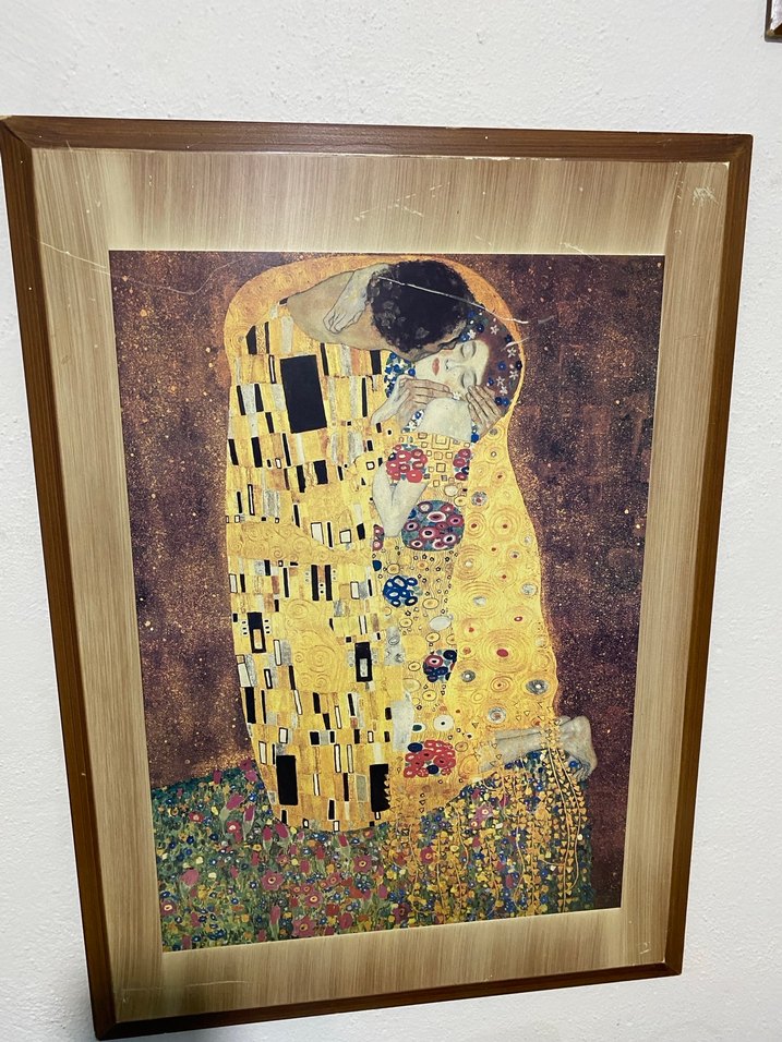 Altın Tonlarında Koyu Renkli Tablo - Görsel 3