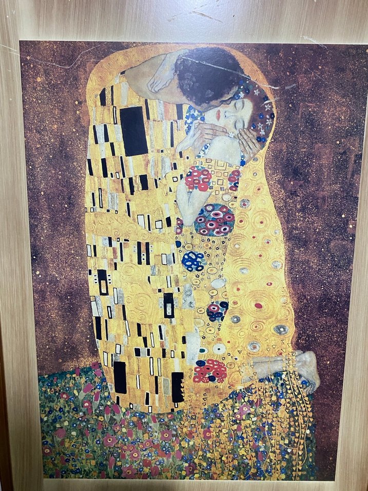 Altın Tonlarında Koyu Renkli Tablo - Görsel 2