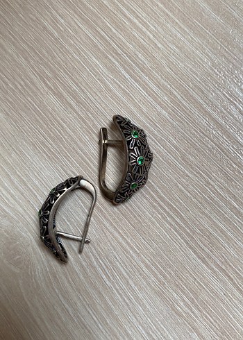 Hakiki gümüş küpe - Görsel 3