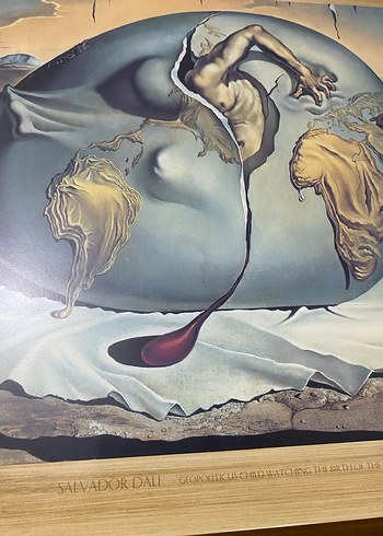 Altın Detaylı Karanlık Tonlarda Tablo - Görsel 3