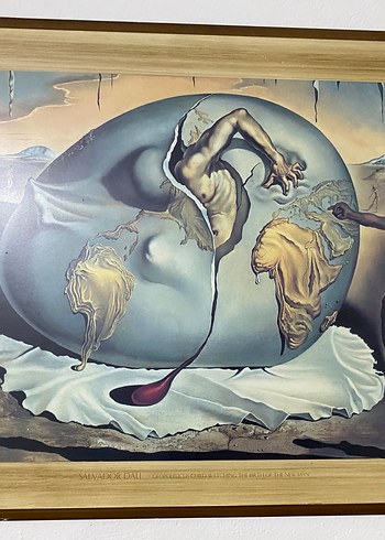 Altın Detaylı Karanlık Tonlarda Tablo - Görsel 2