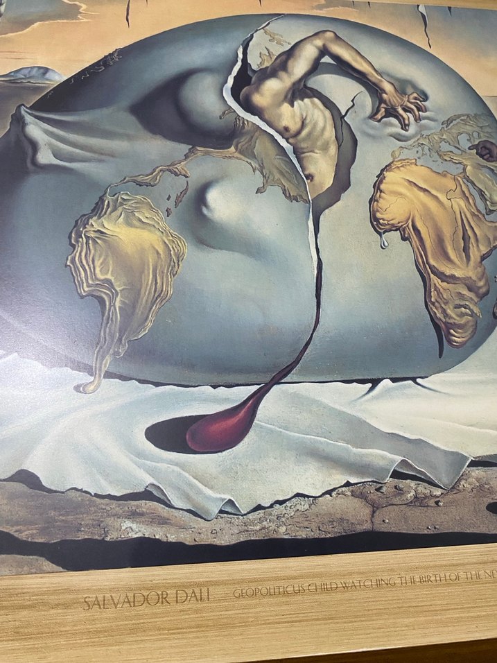 Altın Detaylı Karanlık Tonlarda Tablo - Görsel 3