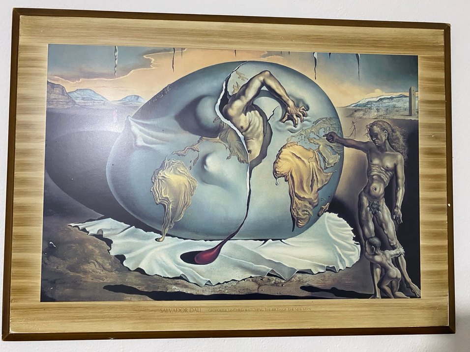 Altın Detaylı Karanlık Tonlarda Tablo - Görsel 2