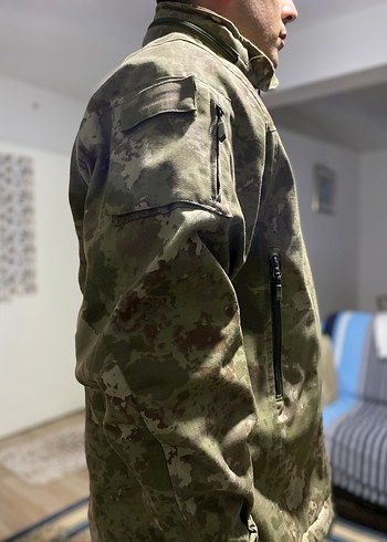 Gri Kamuflaj Desenli Erkek Ceket - Görsel 6