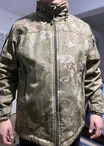 Gri Kamuflaj Desenli Erkek Ceket - Görsel 2