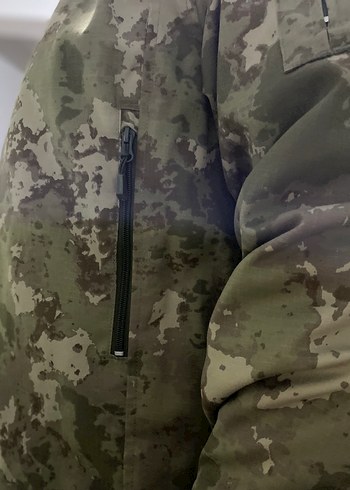 Gri Kamuflaj Desenli Erkek Ceket - Görsel 5