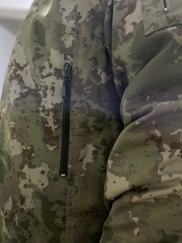 Gri Kamuflaj Desenli Erkek Ceket - Görsel 5