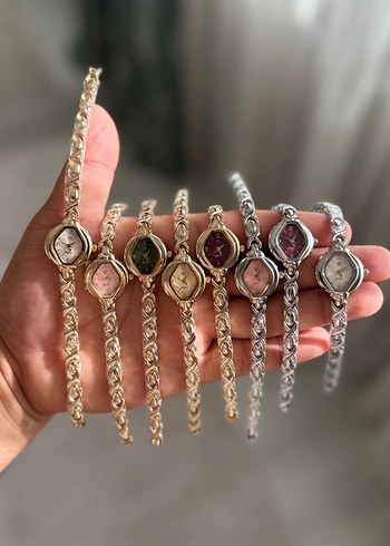 Zincir Detaylı Vintage Kadın Saatleri - Görsel 3
