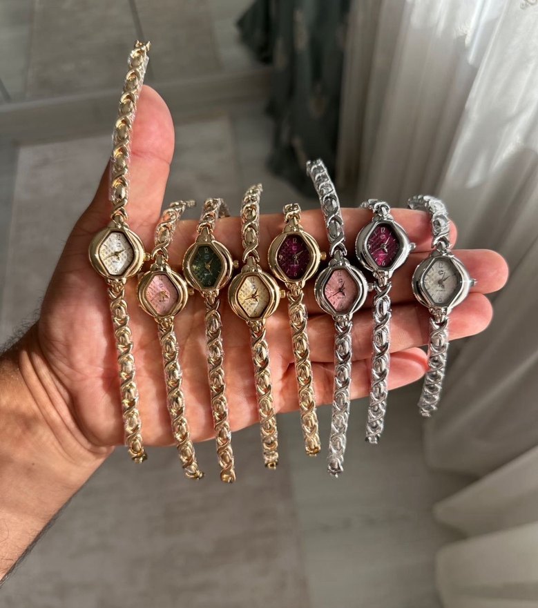 Zincir Detaylı Vintage Kadın Saatleri - Görsel 4