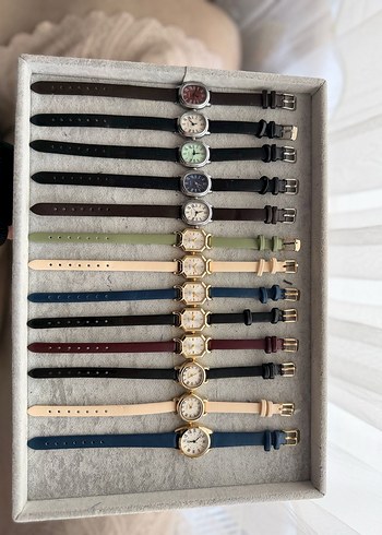 Vintage Çok Renkli Kadın Saati T - Görsel 2