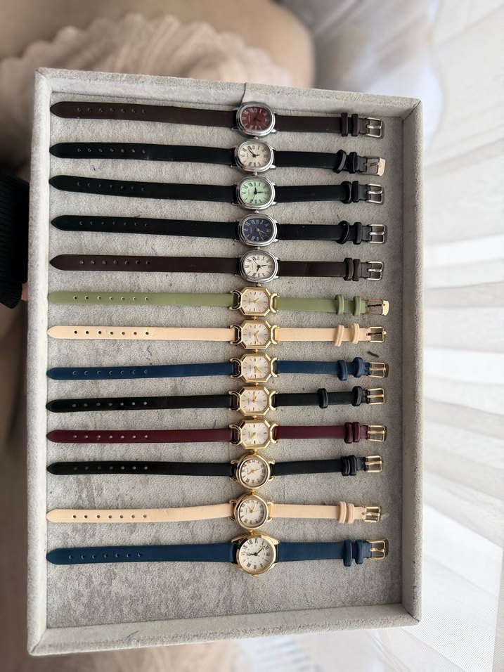 Vintage Çok Renkli Kadın Saati T - Görsel 2