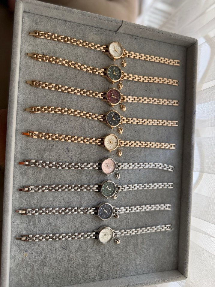 Zincir Detaylı Çok Renkli Bohem Kadın Saatleri - Görsel 2