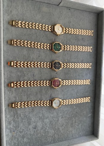 Klasik Altın Renkli Boncuklu Kadın Saatleri - Görsel 2