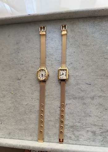 Altın Renk Vintage Kadın Saati Tokalı - Görsel 2