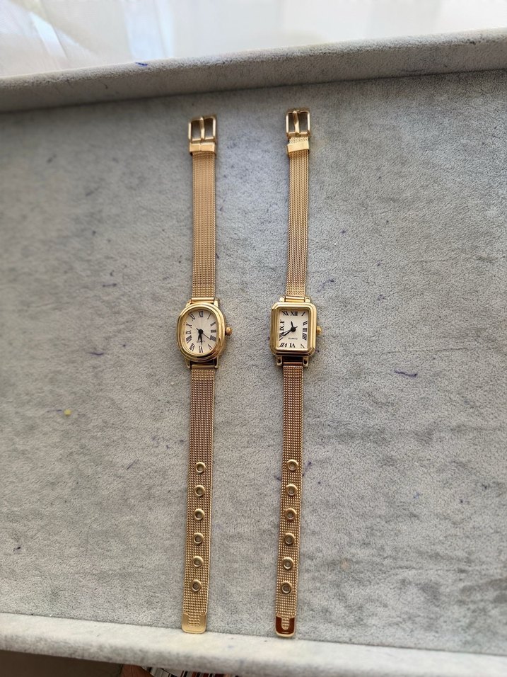 Altın Renk Vintage Kadın Saati Tokalı - Görsel 2