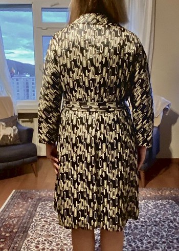 Desenli Uzun Trençkot HE Koleksiyonu - Görsel 4